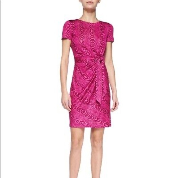 Diane von Furstenberg Zoe Dress 8 Silk Pink - Picture 2 of 9